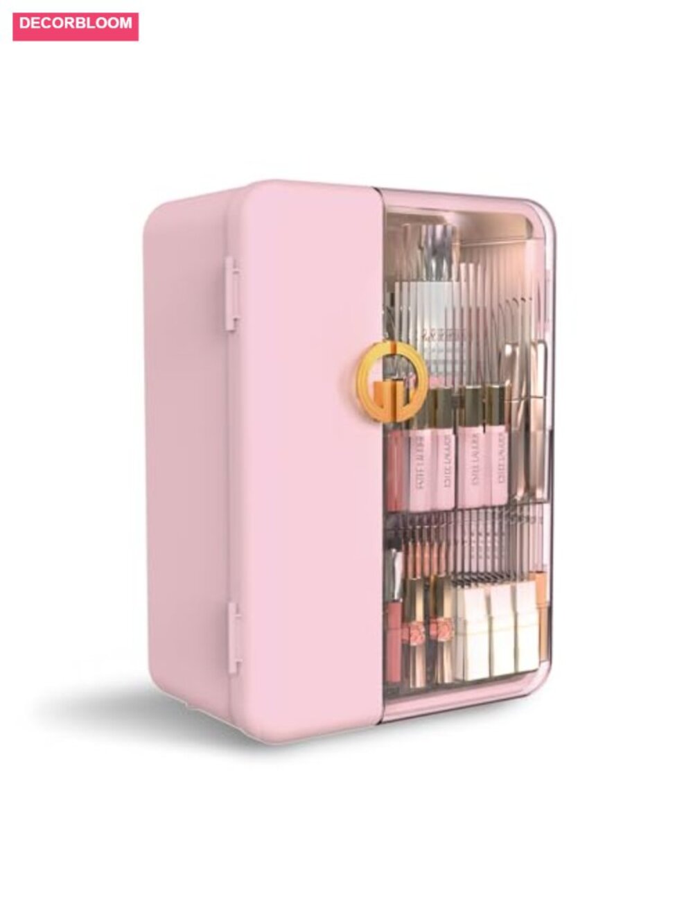 Makeup Organizer with Drawers and Brush Holders - Cosmetic Display Case - Picture 1 of 5